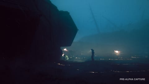 Pre-alpha screenshot from sci-fi horror game Alien Isolation 2