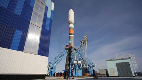 Soyuz 2.1b on the pad