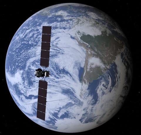 Europa Clipper Earth flyby render