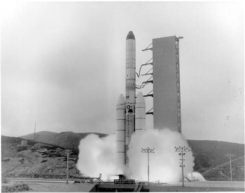 TITAN IIID launch from SLC-4 (East), Vandenberg AFB