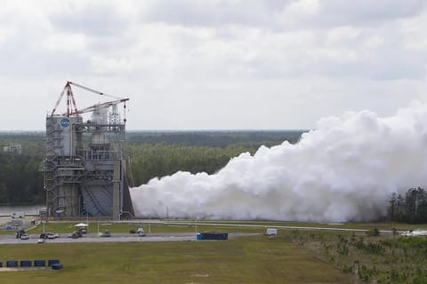 RS-25 Engine Test - 2021