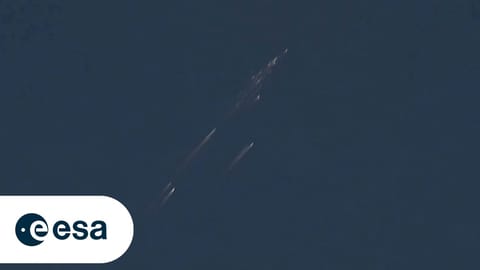 Samba's reentry: Seen from the sky - YouTube