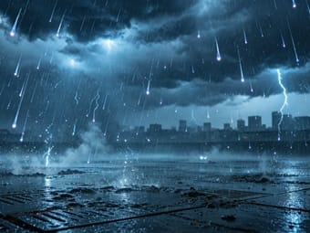 带电雨滴会引起腐蚀
