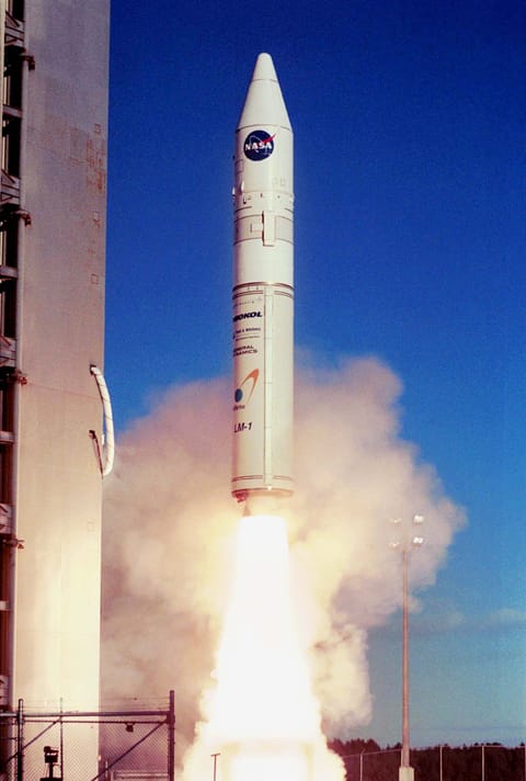 Athena 1 liftoff from Kodiak Island