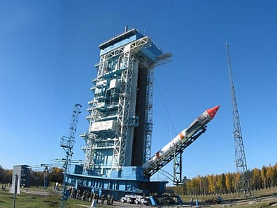 Kosmos-3M during launch preparation