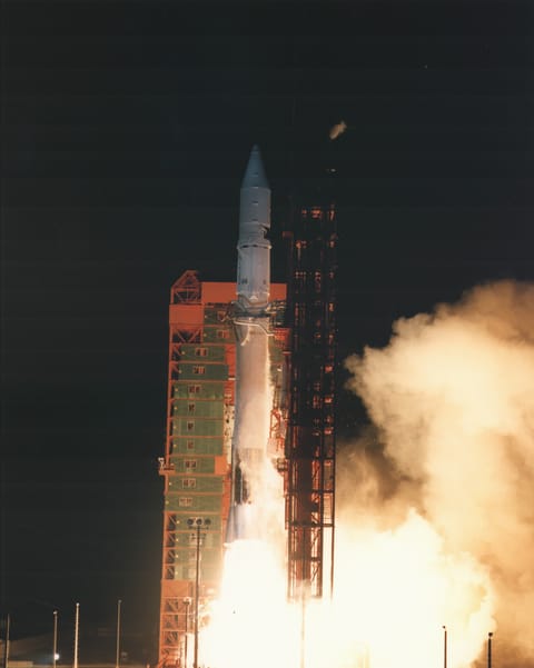 Launch of an Atlas G rocket with FLTSATCOM-7.