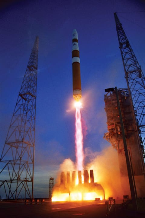 Delta IV Heavy launching from SLC-37