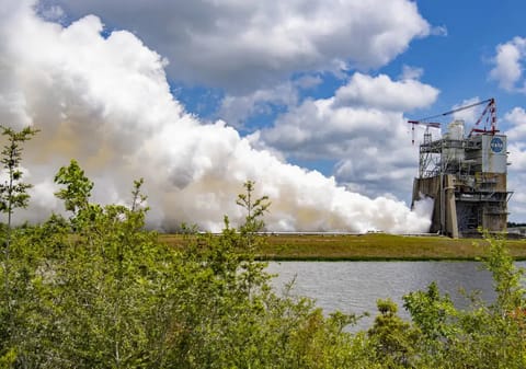 RS-25 Engine Test - 2023