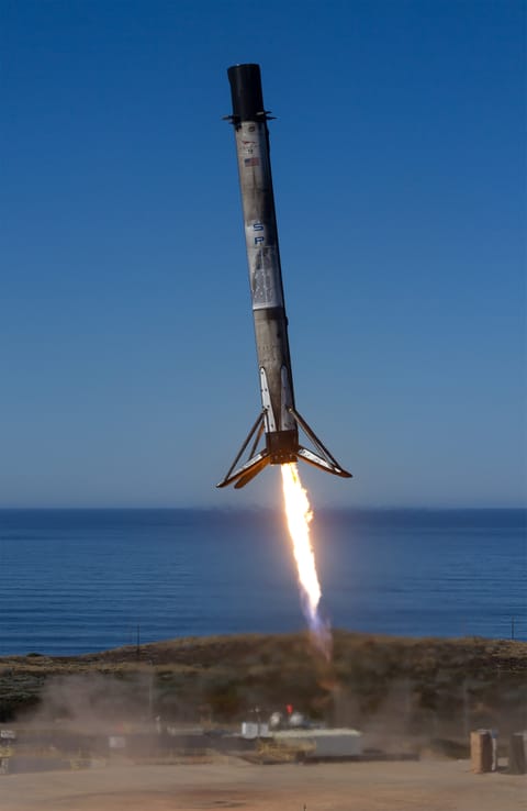 B1088 landing on LZ-4 during Transporter-12 launch