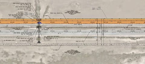 Third page of SpaceX heavy haul route proposal documentation