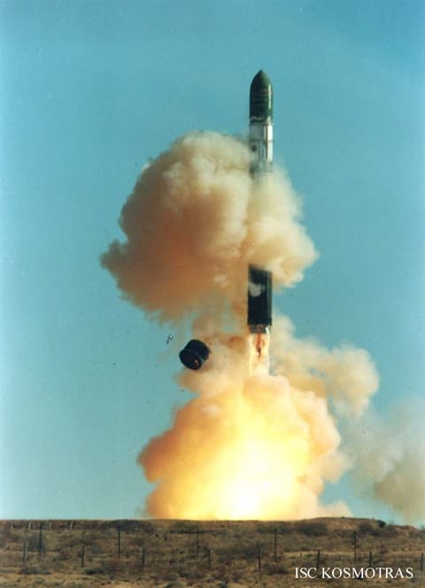 Dnepr 1 liftoff (Prisma)