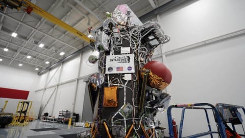 Nova-C lander during payload integration (IM-1)