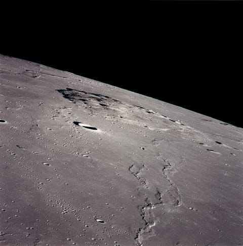Mons Rümker seen from Apollo 15