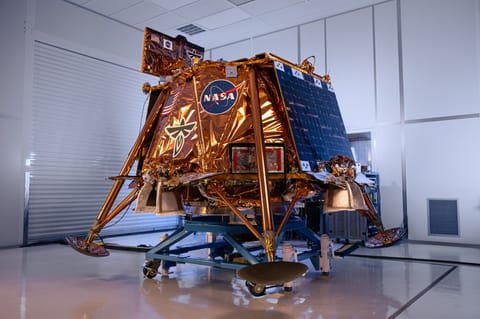 Blue Ghost during payload processing