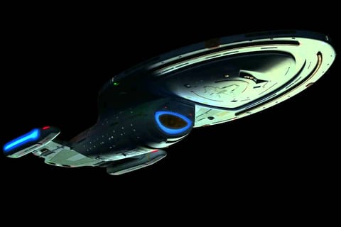 The USS Voyager from Star Trek Voyager