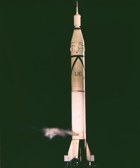Juno I on the pad (Explorer I)
