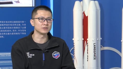 Dai Zheng, deputy general manager of Chinas rocket startup LandSpace. Photo courtesy of LandSpace