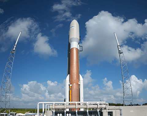 Atlas V 521 on the launchpad