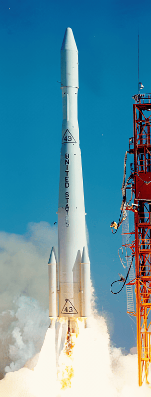 Launch of a Delta G with Biosatellite-1