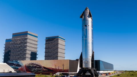 S33 during rollout at Starbase Texas