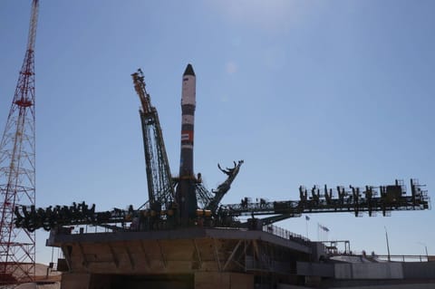 Soyuz on the launch pad (Progress MS-28)