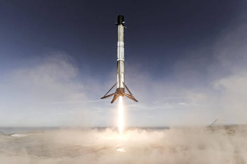 B1063 landing on LZ-4 during Sentinel-6A Michael Freilich launch