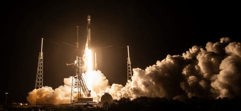 Falcon 9 liftoff from SLC-40 (RRT-1)