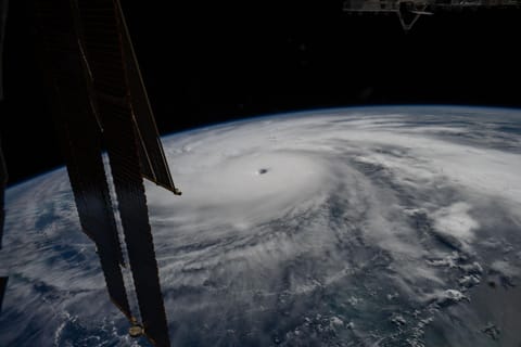 Category 5 Hurricane Melissa, one of the most powerful storms to strike the Caribbean in recent history, is pictured about 50 miles south of Jamaica in this photograph from the International Space Station as it orbited 262 miles above the Yucatan Peninsula.