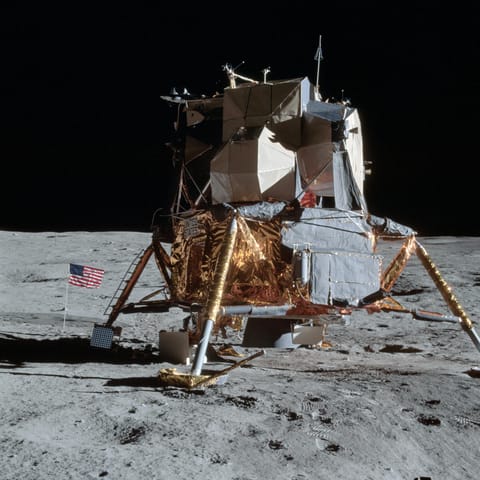 Apollo 14 LM on the lunar surface