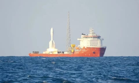 China Sets New Record with Nine Satellite Sea Launch