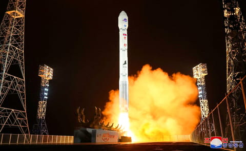 Chollima-1 liftoff (Malligyong-1c)