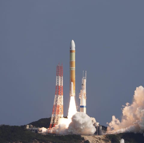 H3-22 liftoff (ALOS-3)