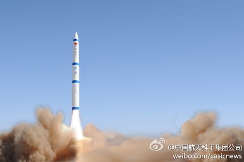 Kuaizhou-1 liftoff (Maiden Flight)