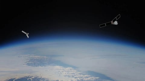 Render of Prefire Cubesats in orbit