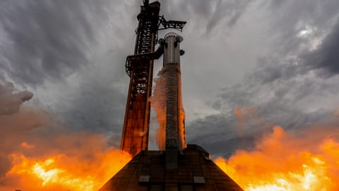 SpaceX conducts a static fire test with a Super Heavy booster on July 10, 2026, to gear up for the upcoming 13th test flight of its Starship megarocket.