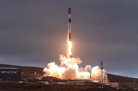 Falcon 9 liftoff from SLC-4E (USSF-366)