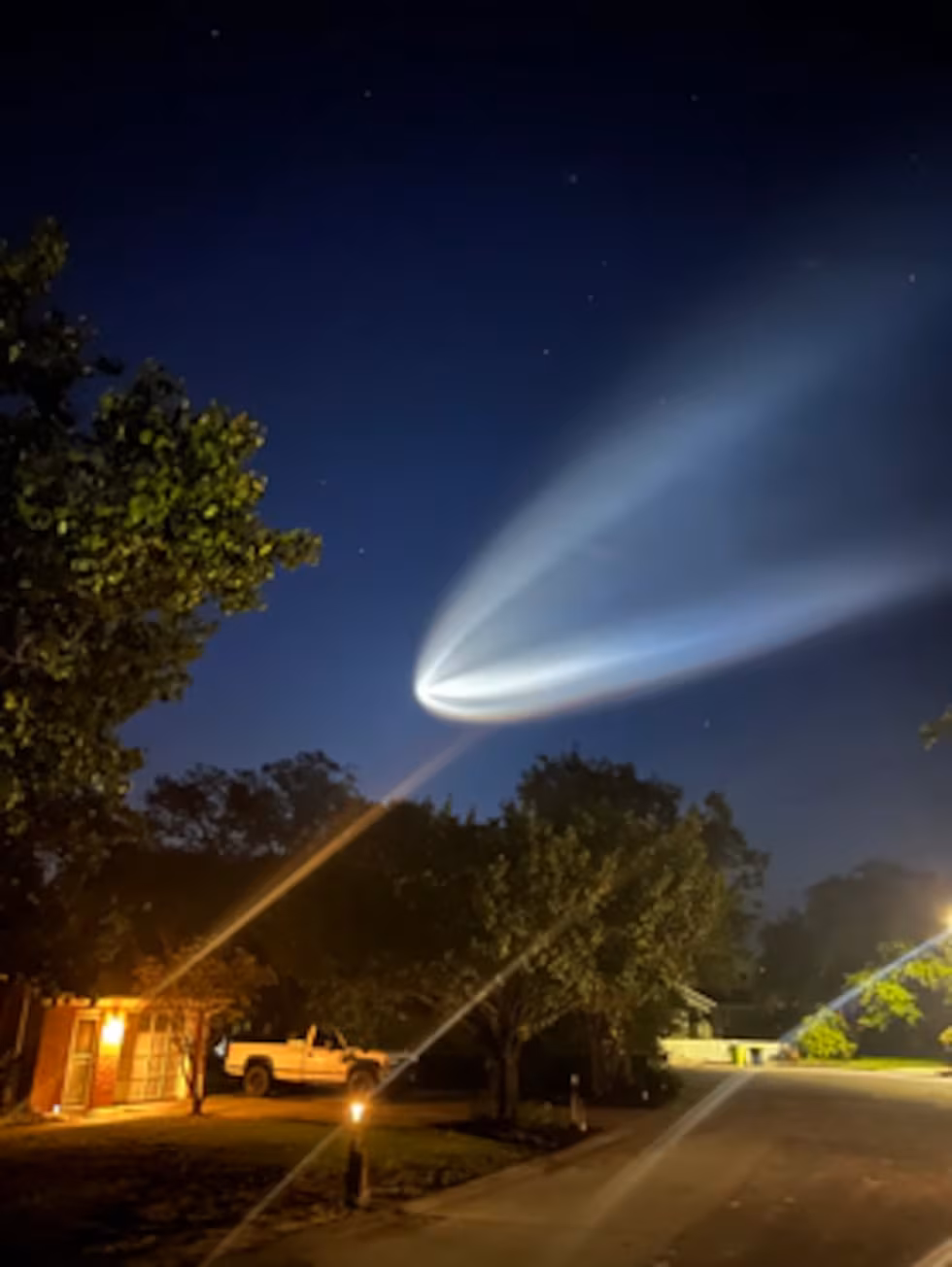 Spacex Through Carolina Skies