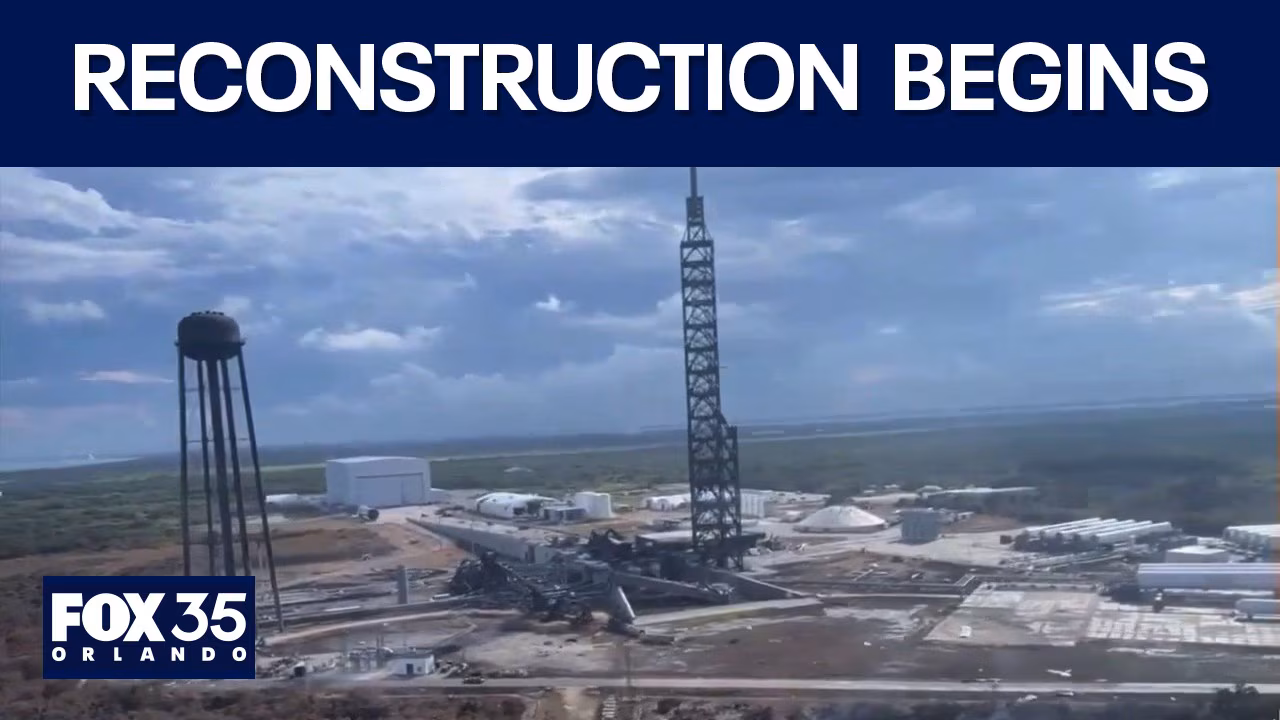Blue Origin Starts Launchpad Rebuild After Rocket Explosion