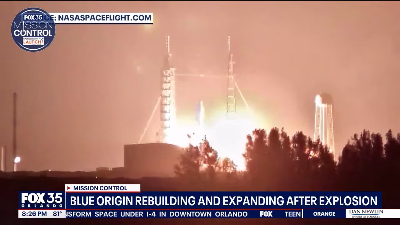 Blue Origin rebuilding, expanding after explosion at Florida launch pad